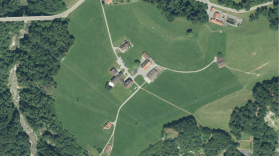 Othofoto Gelände Gmünden in Teufen, Appenzell Ausserrhoden, Ortsteil Niederteufen