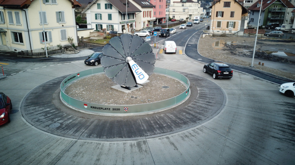 Fertiger Kreisel Kreuzplatz Derendingen