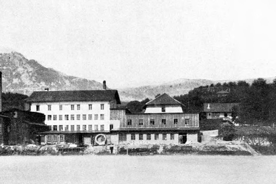 Ansicht Cellulose Attisholz aus dem Jahr 1886