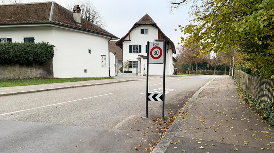 Solothurn, Hubelmattquartier<br>Wirkungsanalyse Tempo 30 Zone 