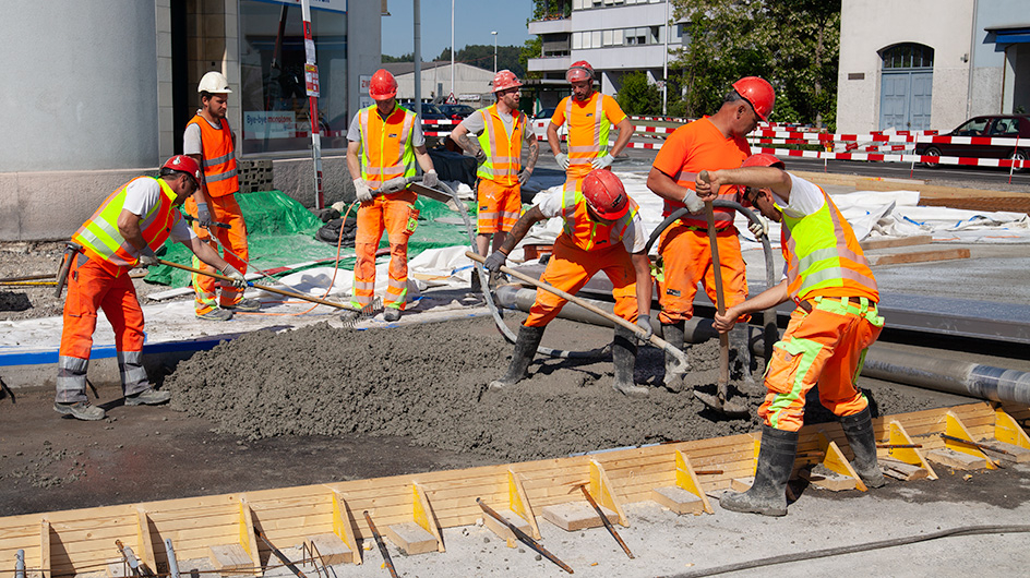 Betonarbeiten Kreisel