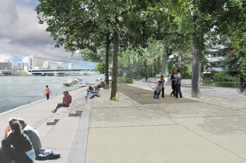 PANTA RHEInUnterer Rheinweg - Promenade