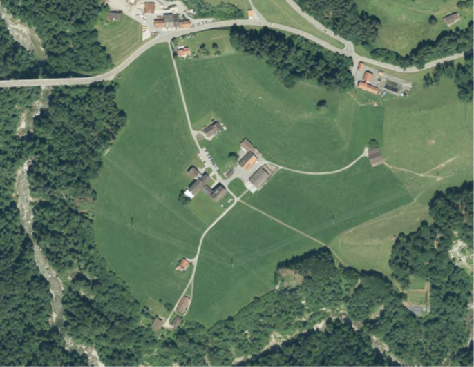 Othofoto Gelände Gmünden in Teufen, Appenzell Ausserrhoden, Ortsteil Niederteufen