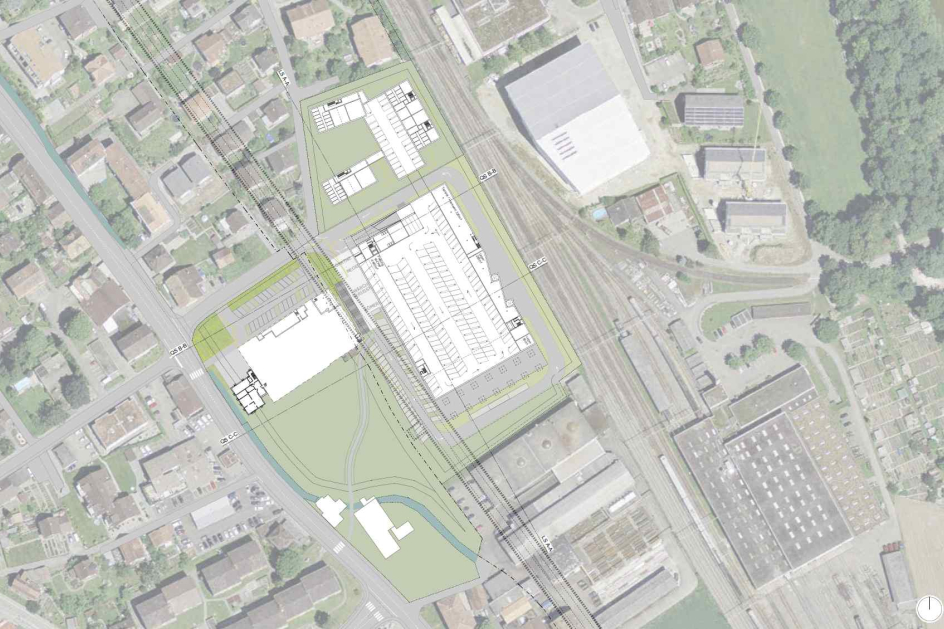 Richtprojekt Arealentwicklung Coop B+H Oberburg/Burgdorf
