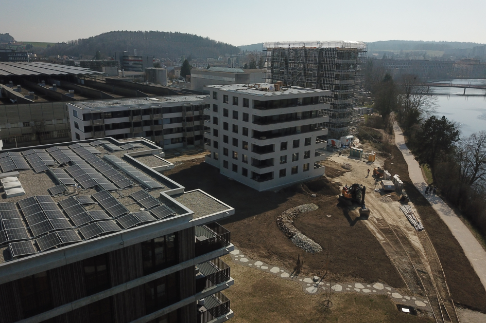 Drohnenaufnahme vom März 2022