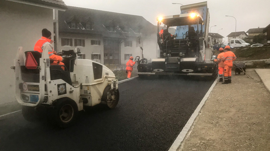 Günsberg, Hofstatt, Belagseinbau
