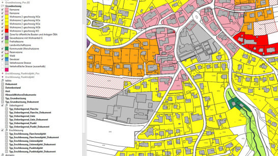Günsberg - Nachführung und Digitalisierung der Nutzungsplandaten