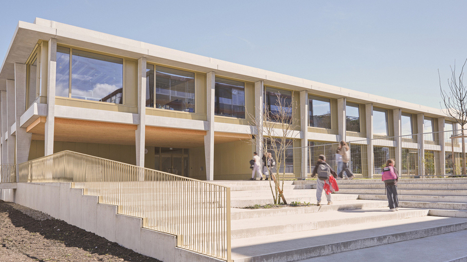 Neues Schulhausgebäude (Foto: sarahkimstudio Fotografie)