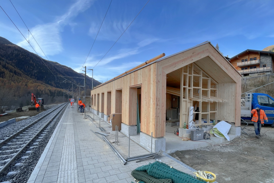 Tragstruktur mit 7 Dreigelenkrahmen