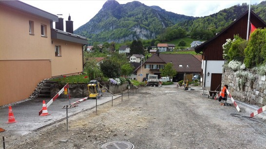 Günsberg, Gasse-Fiechtler, Sanierung Kanalisation, Wasserversorgung und Strasse