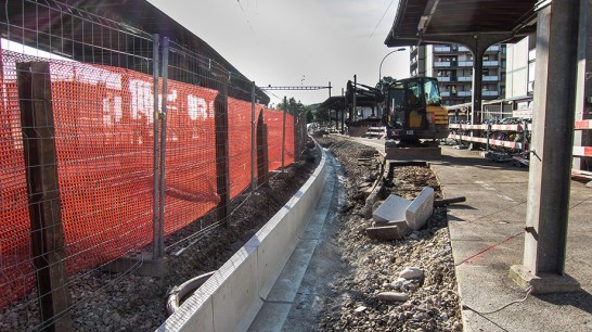 Solothurn, Bahnhof RBS, Umgestaltung Bike-&-Ride-Bereich