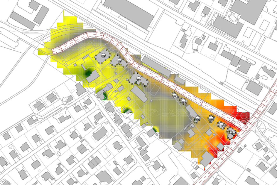 Lärmsimulation mit der Software CadnaA