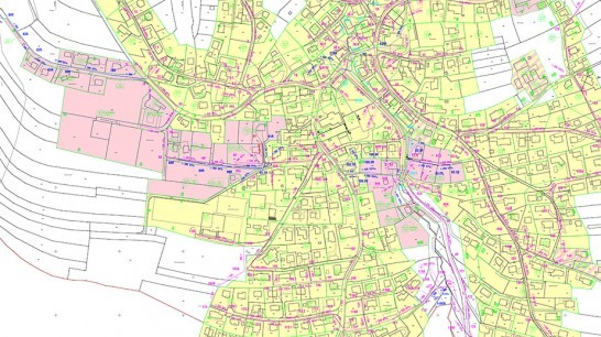 Günsberg, general drainage plan