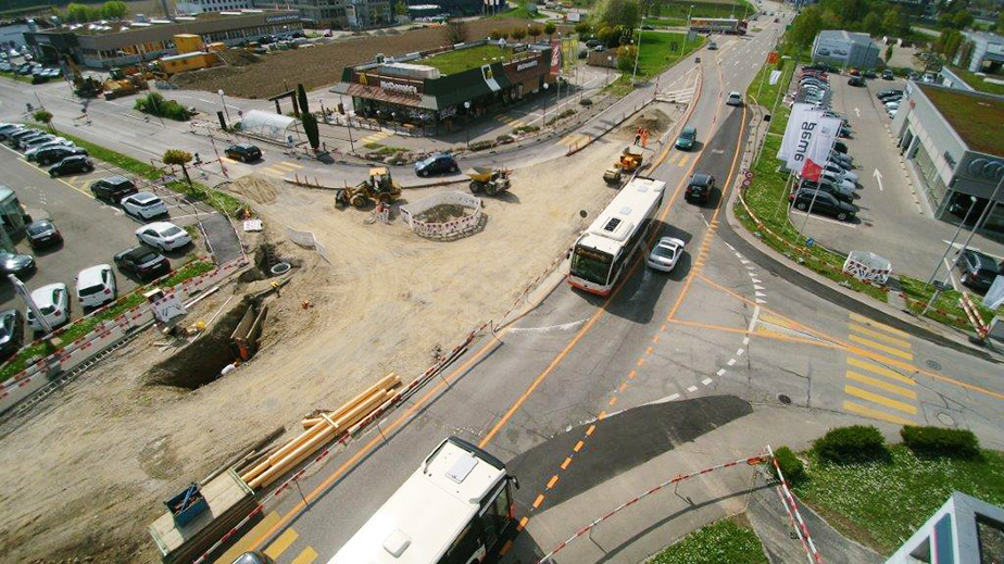 Baustelle McDonalds-Kreisel