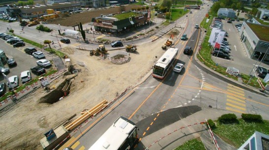 Zuchwil, Betonkreisel McDonald's