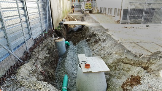 Bern, Schulanlage Spitalacker - Infrastruktur, Tiefbau