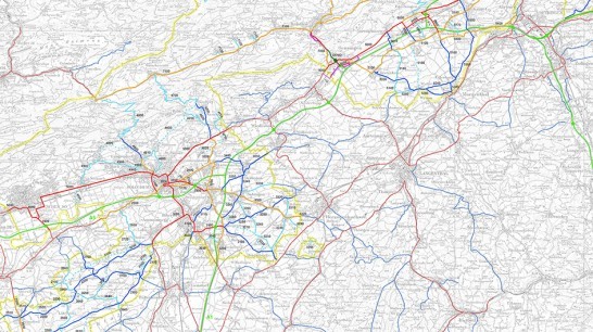 County Solothurn, classification of main roads