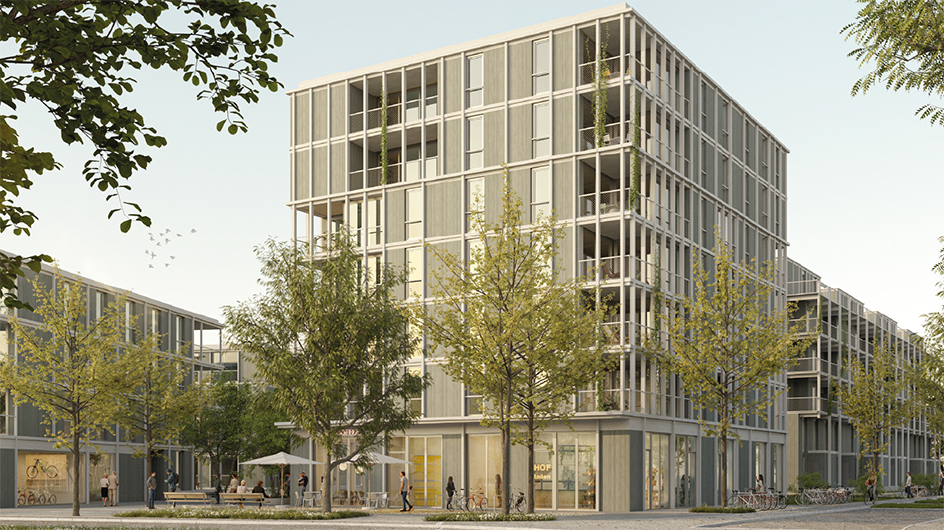 Thun: Ersatzneubau Siedlung Bubenberg- und Von-May-Strasse; Baustart 2026 (Visu: Brügger Architekten, Thun)