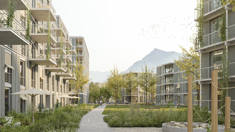 Thun; Bubenberg/von May: Massiv-, Holz- und Hybridbauten – von allem das Beste (Visu: Brügger Architekten, Thun)